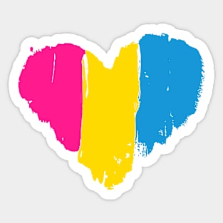 Pansexual Heart Sticker